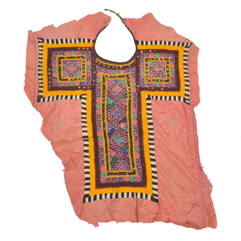 Sanskriti Vintage Pure Cotton Hand Embroidered Kutch Craft Dress Design Sustainable Fabric