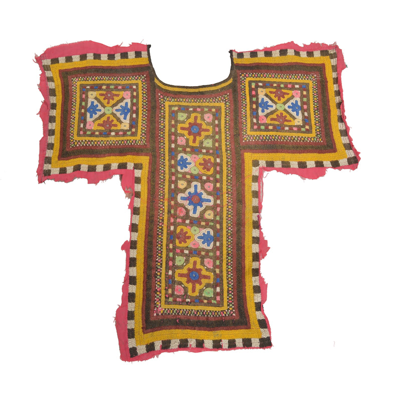 Sanskriti Vintage Pure Cotton Hand Embroidered Kutch Craft Dress Design Sustainable Fabric