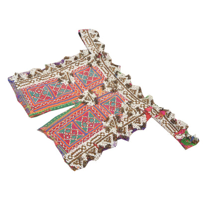 Sanskriti Vintage Pure Cotton Hand Embroidered Kutch Craft Dress Design Sustainable Fabric
