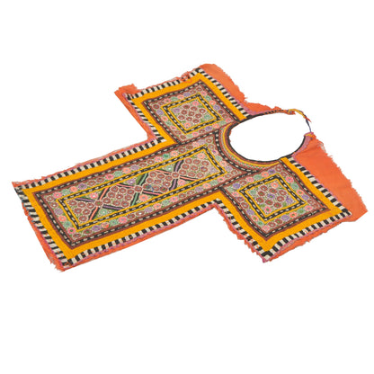 Sanskriti Vintage Pure Cotton Hand Embroidered Kutch Craft Dress Design Sustainable Fabric