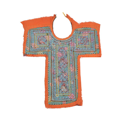 Sanskriti Vintage Pure Cotton Hand Embroidered Kutch Craft Dress Design Sustainable Fabric