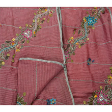 Load image into Gallery viewer, Sanskriti Vintage Hand Beaded Heavy Saree Blend Georgette Pink Woven Sari
