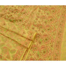 Load image into Gallery viewer, Sanskriti Vintage Cream Hand Beaded Woven Heavy Saree 100% Pure Silk Fabric Sari
