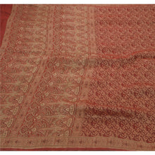 Load image into Gallery viewer, Heavy Saree Woven 100% Pure Satin Silk Fabric 5 Yard Sari
