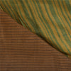 Sanskriti Vintage Heavy Saree 100% Pure Tussar Silk Printed Green Craft Sari