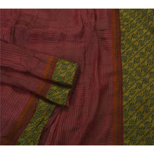 Load image into Gallery viewer, Sanskriti Vintage Heavy Saree 100% Pure Tussar Silk Woven Work Pink Craft Sari
