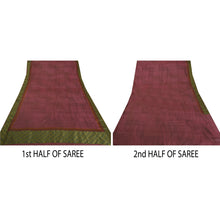 Load image into Gallery viewer, Sanskriti Vintage Heavy Saree 100% Pure Tussar Silk Woven Work Pink Craft Sari
