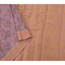 Load image into Gallery viewer, Sanskriti Vintage Pink Heavy Saree Pure Silk Printed Woven Fabric Craft Sari
