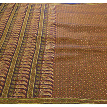 Load image into Gallery viewer, Sanskriti Vintage Purple Heavy Saree Pure Satin Silk Hand Bead Woven Fabric Sari
