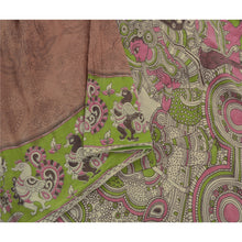 Load image into Gallery viewer, Sanskriti Vintage Heavy Saree Pure Cotton Block Printed Pattachitra Sari Fabric
