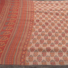 Load image into Gallery viewer, Heavy Saree Peach Woolen Woven Printed Fabric Soft 5 Yd Sari
