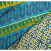 Load image into Gallery viewer, Sanskriti Vintage Blue Heavy Saree Printed 100% Pure Woolen Fabric Woven Sari
