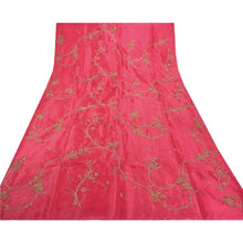 Load image into Gallery viewer, Sanskriti Vintage Pink Heavy Indian Wedding Sari Art Silk Handmade Sarees Fabric
