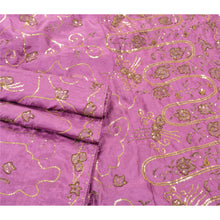 Load image into Gallery viewer, Sanskriti Vintage Purple Heavy Wedding Sari Art Silk Hand Beaded Sarees Fabric
