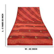 Load image into Gallery viewer, Sanskriti Vintage Heavy Leheria Sari Pure Georgette Silk Handmade Sarees Fabric
