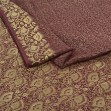 Load image into Gallery viewer, Sanskriti Vintage Dark Red Heavy Indian Sarees Pure Silk Woven Zari Sari Fabric
