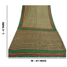 Load image into Gallery viewer, Sanskriti Vintage Heavy Sarees Pure Tussar Silk Handmade Sari Fabric Blouse PC
