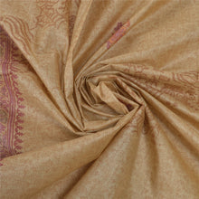 Load image into Gallery viewer, Sanskriti Vintage Cream Heavy Sarees Pure Tussar Silk Hand Crafted Sari Fabric
