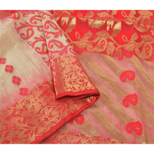 Load image into Gallery viewer, Sanskriti Vintage Red Heavy Wedding Sari Blend Silk Woven Sarees 5 Yard Fabric
