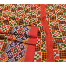 Load image into Gallery viewer, Sanskriti Vintage Rare Double Ikat Heritage Saree Handwoven 100% Pure Silk Sari
