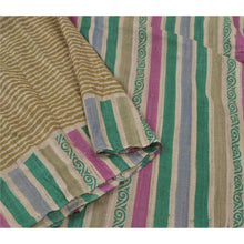 Load image into Gallery viewer, Sanskriti Vintage Green Heavy Sarees Pure Handloom Silk Printed Woven Sari Fabric
