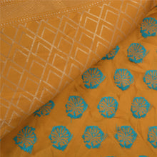 Load image into Gallery viewer, Sanskriti Vintage Mustard Heavy Indian Sari Art Silk Woven Sarees Zari Fabric
