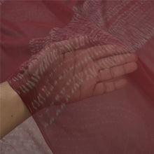 Load image into Gallery viewer, Sanskriti Vintage Dark Red Heavy Sarees Pure Georgette Silk Leheria Sari Fabric
