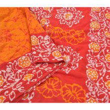 Load image into Gallery viewer, Sanskriti Vintage Pure Cotton Sarees Red Color Batik Work Indian Sari Fabric
