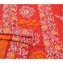 Load image into Gallery viewer, Sanskriti Vintage Pure Cotton Sarees Red Color Batik Work Indian Sari Fabric
