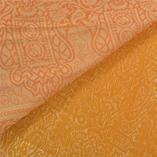 Load image into Gallery viewer, Sanskriti Vintage Heavy Mustard Sari Pure Silk Hand Woven Tanchoi Sarees Fabric
