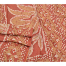 Load image into Gallery viewer, Sanskriti Vintage Brick Red Heavy Sarees Pure Silk Batik Work Indian Sari Fabric
