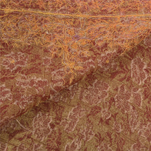Load image into Gallery viewer, Sanskriti Vintage Heavy Red Sarees Art Silk Hand Beaded Woven Sari Fabric
