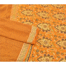 Load image into Gallery viewer, Sanskriti Vintage Heavy Saree Woven Indian 100% Pure Silk Fabric Mustard Sari
