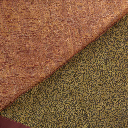 Sanskriti Vintage Green Heavy Indian Sarees Pure Silk Woven Zari Sari Sustainable Fabric