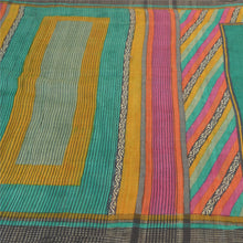 Load image into Gallery viewer, Sanskriti Vintage Heavy Green Sarees Pure Tussar Silk Printed Sarees Fabric
