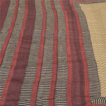Load image into Gallery viewer, Sanskriti Vintage Heavy Sarees 100% Pure Tussar Silk Ivory Printed Sari Fabric
