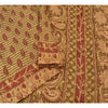 Sanskriti Vintage Heena Green Heavy Sarees Pure Silk Handmade Kantha Sari Sustainable Fabric