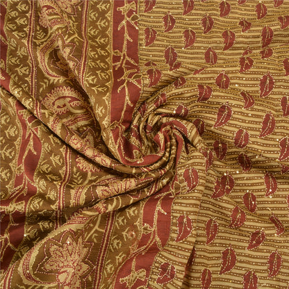 Sanskriti Vintage Heena Green Heavy Sarees Pure Silk Handmade Kantha Sari Sustainable Fabric