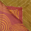 Sanskriti Vintage Heavy Red Sarees Pure Silk Hand Beaded Kantha Sari Sustainable Fabric