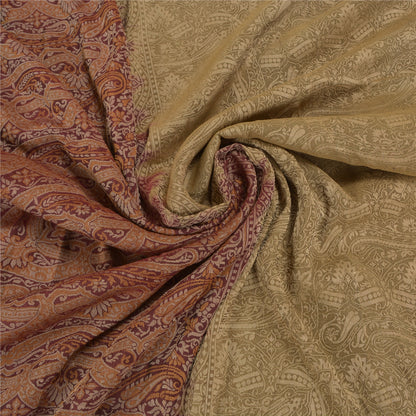 Sanskriti Vintage Green Heavy Sarees 100% Pure Silk Woven Tanchoi Sari Sustainable Fabric