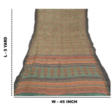 Load image into Gallery viewer, Sanskriti Vintage Green Heavy Sarees Pure Handloom Silk Printed Sari Fabric
