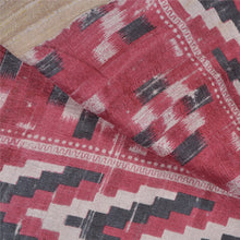 Load image into Gallery viewer, Sanskriti Vintage Heavy Indian Sarees Pure Tussar Silk Woven Ikat Sarees Fabric

