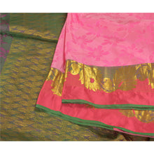 Load image into Gallery viewer, Sanskriti Vintage Saffron Heavy Sarees Art Silk Woven Dharmavaram Sari Fabric
