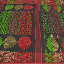Load image into Gallery viewer, Sanskriti Vintage Heavy Sarees Pure Cotton Handwoven Dhakai Jamdani Sari Fabric
