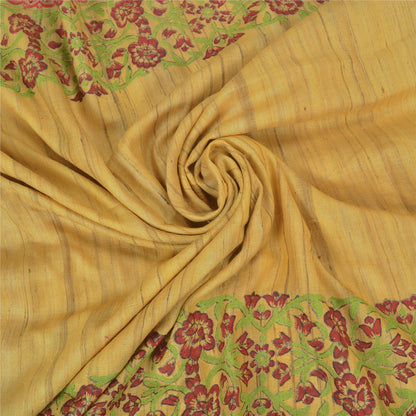 Sanskriti Vintage Heavy Sarees Pure Handloom Silk Embroidered Woven Sari Sustainable Fabric