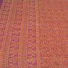 Sanskriti Vintage Pink Heavy Sarees Pure Silk Hand Beaded Kantha Sari Sustainable Fabric