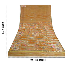 Load image into Gallery viewer, Sanskriti Vintage Heavy Indian Sarees Pure Silk Hand-Woven Zari Sari Fabric
