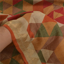 Load image into Gallery viewer, Sanskriti Vintage Indian Heavy Sarees Pure Tussar Silk Printed Woven Sari Fabric

