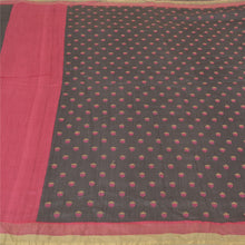 Load image into Gallery viewer, Sanskriti Vintage Greyish Black Heavy Sarees Pure Silk Embroidered Sari Fabric

