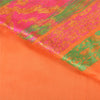 Sanskriti Vintage Peach Heavy Sarees 100% Pure Silk Woven Zari Sari Sustainable Fabric